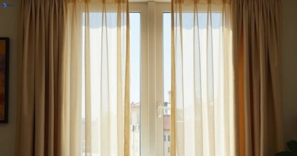 Dull dusty drapes in werrington-downs-nsw before professional cleaning